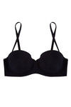 Zivame Laser Wings Smooth Moderate Pushup Strapless Bra- Black — thumbnail 8