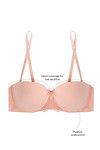 Zivame Laser Wings Smooth Gentle Lift Pushup Strapless Bra- Peach — thumbnail 7