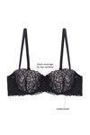 Zivame Cuppa Contrast Push Up Wired Low Coverage Bra-Black — thumbnail 8