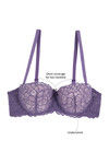 Zivame Cuppa Contrast Push Up Wired Low Coverage Bra-Purple — thumbnail 9