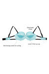 Zivame All That Lace Push Up Wired Low Coverage Strapless Bra-Blue — thumbnail 9