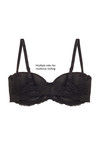 Zivame High Neck Cage Strapless Gentle Smooth Push Up Bra-Black — thumbnail 11