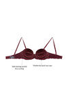 Zivame High Neck Cage Strapless Gentle Smooth Push Up Bra-Burgundy — thumbnail 10
