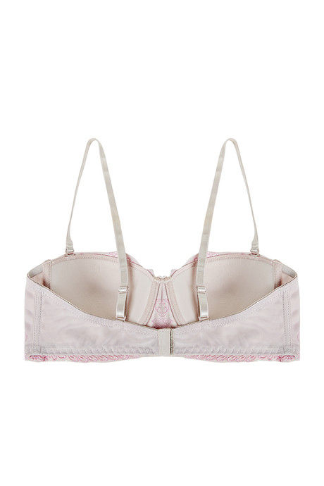 Zivame Embroidered Padded Balconette Bra- Pink — image 7