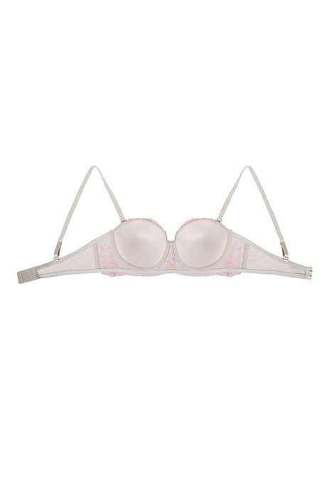 Zivame Embroidered Padded Balconette Bra- Pink — image 8