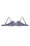 Zivame Embroidered Padded Balconette Bra- Grey — thumbnail 10