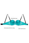 Zivame All That Lace Push Up Wired Low Coverage Strapless Bra-Blue — thumbnail 11