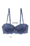 Zivame All That Lace Push Up Wired Low Coverage Strapless Bra-Light Blue — thumbnail 7