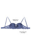 Zivame All That Lace Push Up Wired Low Coverage Strapless Bra-Light Blue — thumbnail 10