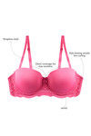 Zivame Gentle Smooth Pushup Strapless Bra- Pink — thumbnail 6