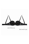 Zivame All That Lace Push Up Wired Low Coverage Strapless Bra-Black — thumbnail 9