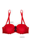 Zivame All That Lace Push Up Wired Low Coverage Strapless Bra-Red — thumbnail 9