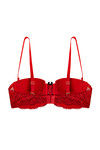 Zivame All That Lace Push Up Wired Low Coverage Strapless Bra-Red — thumbnail 10