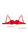 Zivame All That Lace Push Up Wired Low Coverage Strapless Bra-Red — thumbnail 11