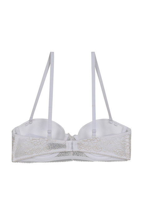 Zivame Luxe Lace Push Up Wired Medium Coverage T-Shirt Bra-White — image 10