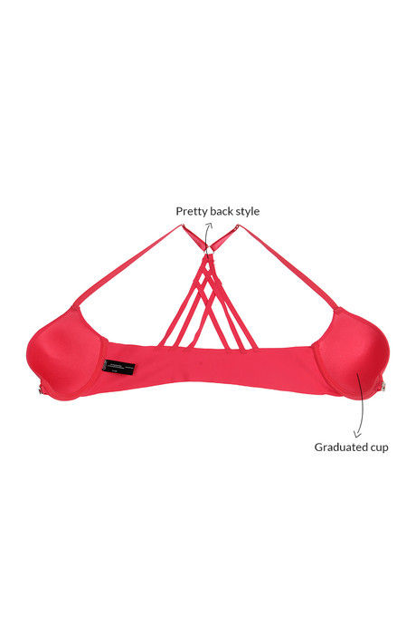Zivame Padded Wired Low Coverage T-Shirt Bra-Coral — image 8