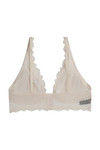 Zivame Double Layered Non Wired Low Coverage Bralette -Ivory — thumbnail 6