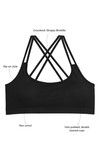 Zivame Made To Layer Double Layered Non Wired Medium Coverage Bralette -Black — thumbnail 5