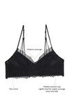 Zivame Made To Layer Non Padded Non Wired Medium Coverage Bralette -Black — thumbnail 6