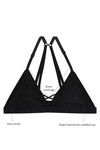 Zivame Single Layered Non Wired Low Coverage Bralette -Black — thumbnail 7