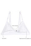 Zivame Single Layered Non Wired Low Coverage Bralette -White — thumbnail 6