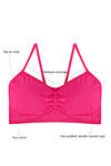 Zivame Double Layered Non Wired Medium Coverage Bralette -Fuchsia — thumbnail 5