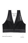 Zivame Double Layered Non Wired Medium Coverage Bralette -Black — thumbnail 5