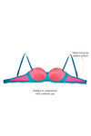 Zivame Strapless Balconette Padded Bra-Aqua — thumbnail 8