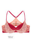 Zivame Lacy Back Plunge Neck Front Open Bra-Tangerine — thumbnail 6