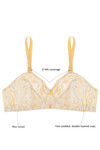 Rosaline Zivame Non Stretch High Support Full Coverage Bra- Beige — thumbnail 5