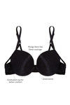 Zivame Watch Your Back Gentle Pushup Bra- Black — thumbnail 5