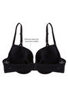Zivame Watch Your Back Gentle Pushup Bra- Black — thumbnail 6