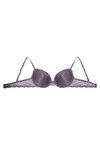 Zivame Floral Metallic Lace Padded Plunge Bra- Grey — thumbnail 9
