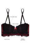 Zivame All That Lace Longline Strapless Bra- Black — thumbnail 7