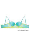 Zivame All That Lace Longline Strapless Bra- Turquoise — thumbnail 7