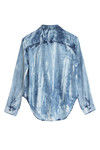 Zivame Tie n Dye Denim Shirt- Navy — thumbnail 7