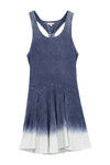 Zivame Faux Denim Braided Racer Back Dress- Navy — thumbnail 5