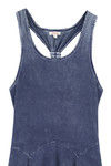 Zivame Faux Denim Braided Racer Back Dress- Navy — thumbnail 7