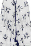 Zivame Floral Printed Tassled Playsuit- Off White — thumbnail 7