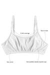 Zivame Teens Double Layered Slip On Uniform Bra- White — thumbnail 5
