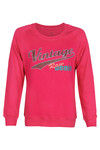 Zivame Varsity Raglan Sleeve Sweatshirt- Amaranth Pink — thumbnail 6