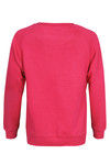 Zivame Varsity Raglan Sleeve Sweatshirt- Amaranth Pink — thumbnail 7