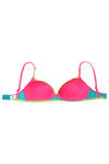 Zivame Happy Cotton Bra with Plunge Neckline- Cerulean Blue — thumbnail 7