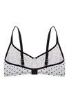 Rosaline Cotton Rich Polka Printed Wirefree Bra- Purple — thumbnail 6