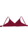 Rosaline Cotton Rich 3-4th Coverage Wirefree Bra- Maroon — thumbnail 7