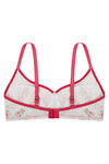 Rosaline Cotton Rich Floral Printed Wirefree Bra- French Rose — thumbnail 6