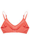 Rosaline Cotton Stretch Smooth Fit Double Layered 3-4th Coverage Wirefree Bra- Coral Pink — thumbnail 6
