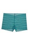 Zivame Low Waist All Over Lace Boyshort Panty-Emerald — thumbnail 5