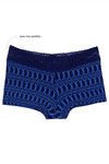 Zivame Soft Stretch Cotton Low Rise Boyshort Panty-Blue Tribal — thumbnail 5
