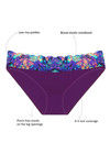 Zivame Soft Stretch Cotton Full Back Coverage Low Rise Hipster Brief-Multi Floral Print Lace — thumbnail 5